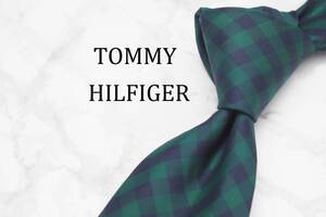 【美品】TOMMY HILFIGER トミーヒルフィガー A-942 ブランド ネクタイ 良品 古着 卸 USED オールド SILK