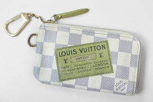 LOUIS VUITTON ◆ ポシェット クレ コンプリス ( コインケース / キーケース ) ダミエ アズール 白 ルイヴィトン ◆C2