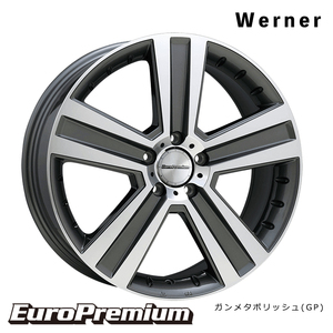 送料無料 ユーロプレミアム Werner (GP) 7.5J-18 +63 5H-130 (18インチ) 5H130 7.5J+63【4本セット 新品】