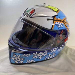 【MH-8565】中古美品 AGV K3 SV ROSSI WINTER TEST 2021 サイズXL フルフェイスヘルメット ロッシ バイク 二輪