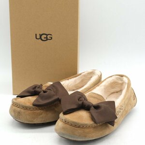 アグ モカシン フラットシューズ ムートン ボア 靴 シューズ レディース 23cmサイズ ブラウン UGG