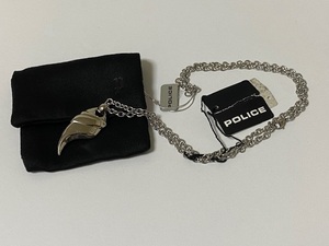 ポリス ネックレス POLICE メンズ ペンダントトップ、ペンダントチェーン 展示未使用品 ⑤