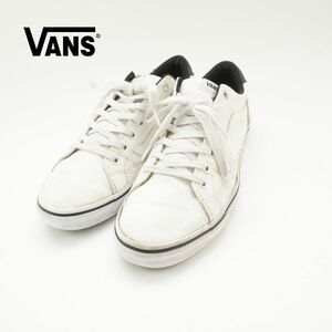 Vans ヴァンズ 27.5 WEEKLY COURT ウィークリーコート ローカットスニーカー レザー 白 ホワイト/SC16