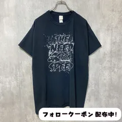 古着 used　GILDAN　ギルダン　半袖プリントTシャツ　黒　ブラック　レトロ　デザイン　個性的　クルーネック　春夏服