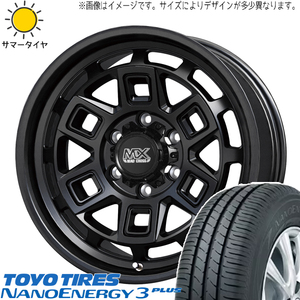 165/55R14 サマータイヤホイールセット ムーブ etc (TOYO NANOENAGY3 & MADCROSS AEVER 4穴 100)