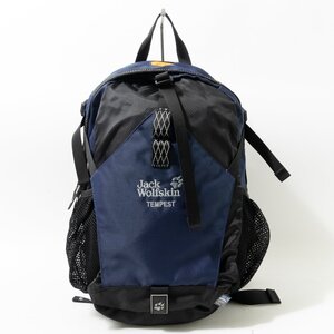 Jack Wolfskin ジャックウルフスキン リュックサック デイパック 合成繊維 ネイビー ブラック アウトドア 登山 カジュアル メンズ 紳士 鞄