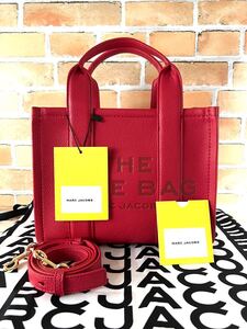 MARC JACOBS マークジェイコブス レザー ミニ トートバッグ ショルダーバッグ 617 true red