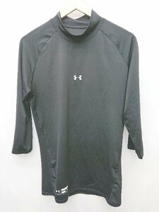 ◇ Θ UNDER ARMOUR トレーニング 長袖 コンプレッション　シャツ サイズ3XL ブラック メンズ P