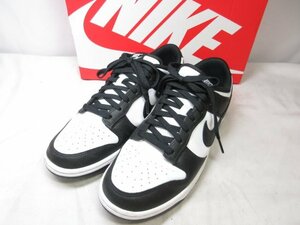 超美品 【ナイキ NIKE】 DD1391-100 ダンクロー レザー スニーカー 紳士靴 (メンズ) size27.5 ブラック×ホワイト ■30MZA5288■