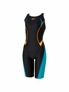 1640291-SPEEDO/レディース フレックスシグマカイ セミオープンバックニースキン 競泳水着/L