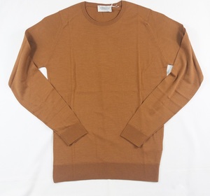 新品 John Smedley ジョンスメドレー 最高級メリノウール クルーネック　Lサイズ GINGER