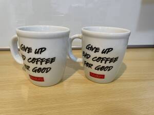 bodum マグカップ　2つセット　GIVE　UP　BAD　COFFEE　FOR　GOOD