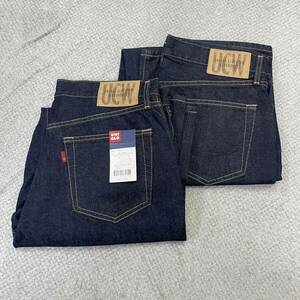 【2点セット】新品未使用 デッドストック OLD UNIQLO ユニクロ デニムパンツ クラシックフィット 濃紺 32インチ メンズ【同梱不可】（373）