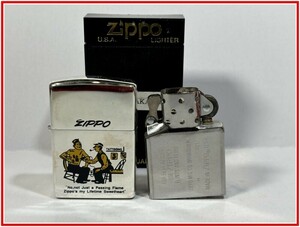 93【ZIPPO★ジッポー】【No,not Just a Passing Flame/LIFETIME GUARANTEE】コレクション品 着火未確認　当時もの