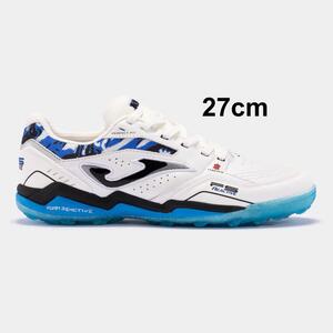 箱有 Joma (ホマ) FS Reactive TF ターフ フットサル シューズ 27cm (EU42) WHITE | futsal クリアソール 人工芝用 白