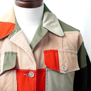 60s70s ビンテージ L.L.BEAN エルエルビーン レインボーレイクジャケット クレイジー パッチワーク コーデュロイ 14