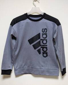 ★adidas/アディダス★USED トレーナー★サイズ：160★グレー×ブラック　送料無料！