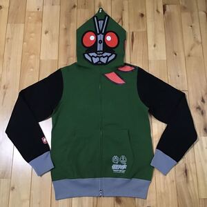 ★新品★ 仮面ライダー パーカー MASKED RIDER full zip hoodie a bathing ape BAPE エイプ ベイプ アベイシングエイプ マイロ milo 0809