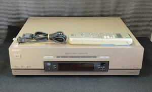 SONY miniDV/S-VHS　Wビデオデッキ WV-DR7/リモコン付き