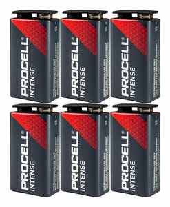 即決◆新品◆送料無料DURACELL PROCELL INTENSE/6個セット 角型 9V アルカリ乾電池 006P/メール便