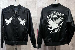 美品 メンズビギ collective GIVE PEACE A CHANCE スカジャン M メンズ MEN