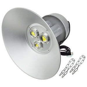 『吊り下げ照明』 水銀灯タイプ LEDだから超省エネ！ 投光器 150W AC100V 5m 1個 ホワイト 白発光 作業灯 ワークライト 倉庫 駐車場 照明