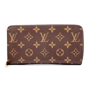 ルイヴィトン LOUIS VUITTON 長財布 M41896 ジッピーウォレット モノグラムキャンバス ブラウン/コクリコ