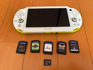 ジャンク品 PlayStation Vita PCH-2000シリーズ ソフト、16GBメモリーつき