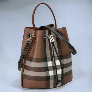 バ－バリ－ ハンドバッグ レディース ブランド BURBERRY チェック 8069655 ブラウン