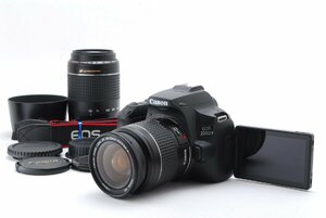 Canon キヤノン EOS 200D II ダブルズームキット 新品SD32GB付き Kiss X10 海外モデル