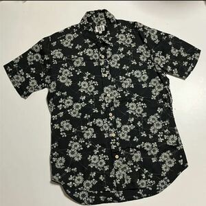 【ws413】良品◎ タケオキクチ 花柄 シャツ TK サイズ2 (M) 黒