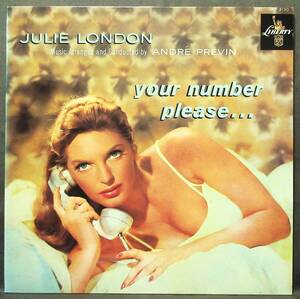 (LP) 美品! 仏/LIBERTY ジュリー・ロンドン [Your nmumber please...] JULIE LONDON/ANDRE PREVIN/1984年版/1552921