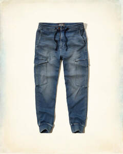 * 1点のみ * ホリスター カーゴ ジョガーパンツ Hollister Cargo Jogger Pants 31インチ HCO / Medium Wash 