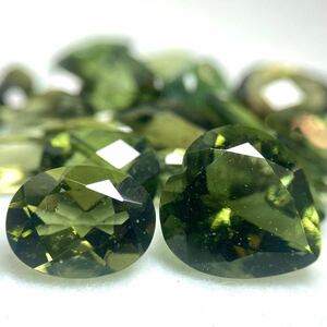 1円〜!!☆天然モルダバイトおまとめ23ct☆n 約4.6g ルース 裸石 宝石 ジュエリー jewelry moldavite w5A47