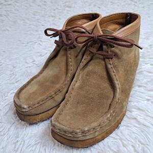 【希少アイルランド製!!】Clarks クラークス ワラビー メンズ デザートブーツ レザー スウェード Wallabee bott レースアップ 7 medium