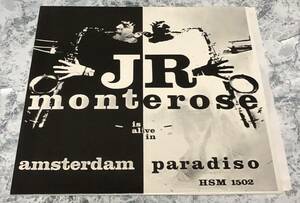 ◎ほぼ新同トップコンディション極美！欧州高音質J.R. Monterose / Alive In Amsterdam Paradiso◎Han Bennink Jan Jacob Steve Boston