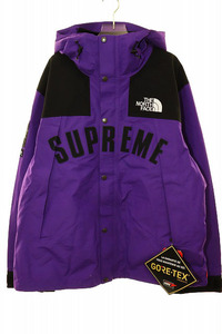 シュプリーム SUPREME × THE NORTH FACE 19SS ARC LOGO MOUNTAIN PARKA XL ノースフェイス アーチロゴ マウンテンパーカー パープル ☆AA