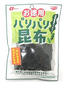 なとり お徳用パリパリ昆布 23g×5袋【エネルギー49kcal 脂質0.3g 炭水化物10.3ｇ(糖質 0.6ｇ 食物繊維 9.7ｇ) ※1袋