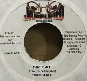 [ 7 / レコード ] Turbulence / That Place ( Reggae / Dancehall ) Jamplified Records ダンスホール レゲエ 