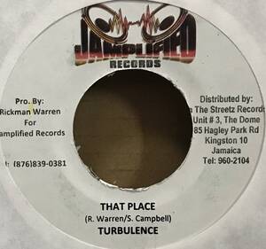 [ 7 / レコード ] Turbulence / That Place ( Reggae / Dancehall ) Jamplified Records ダンスホール レゲエ 