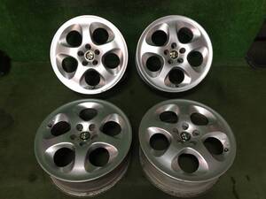 アルファロメオ 16×6.5J 5H 純正アルミホイール 4本セット ALFA ROMEO 41.5 PCD98