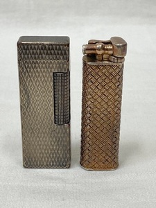 【中古】dunhill ダンヒル ガス ライター 2本セット ローラー 喫煙具 喫煙グッズ 着火未確認 現状渡し 本体のみ【9008】