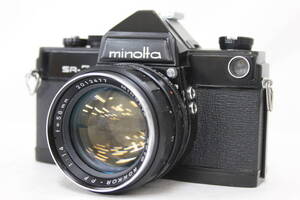 【訳あり品】 ミノルタ Minolta SR-7 ブラック AUTO ROKKOR-PF 58mm F1.4 ボディレンズセット M1381