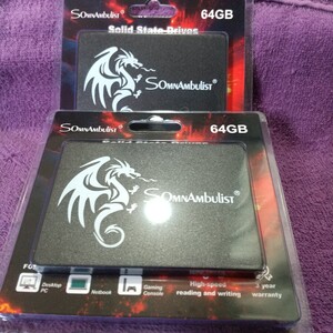 2つ SSD SomnAmbulist 64GB