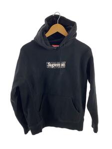 Supreme◆19FW/Bandana Box Logo Hooded Sweatshirt/S/コットン/BLK