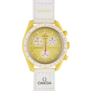 オメガ OMEGA スウォッチ BIOCERAMIC MoonSwatch Mission to the Sun バイオセラミックダブルネーム腕時計 中古 BS99