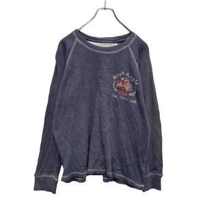 FADED GLORY 長袖 サーマル Tシャツ ユース L グレー レッド ホワイト ロゴ フェイデッドグローリー ロンT 古着卸 アメリカ仕入 a506-5377