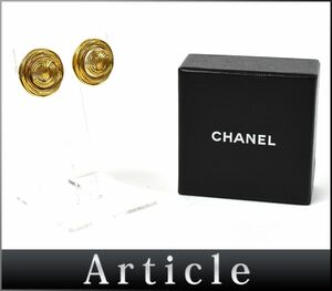 180309□ CHANEL シャネル ココマーク イヤリング 耳飾り 94A GP フェイクパール ゴールド アイボリー レディース プレート/ E