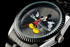 1円～ aiko愛用【ほぼ入手不可能】アナザーヘブン×Disney限定MICKEYミッキーマウス別注コラボ時計ガンメタフルブラック/デイトジャスト