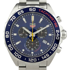 タグホイヤー TAG HEUER フォーミュラ1 クロノグラフ レッドブルレーシング CAZ101AB.BA0842 腕時計 SS クォーツ ブルー メンズ 【中古】